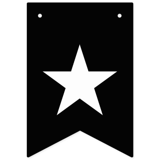 Zwart-wit BACHELOR PARTY Vlaggetjes (Eerste vlag)