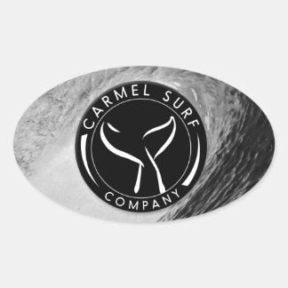 Zwart-wit Badge Logo Sticker