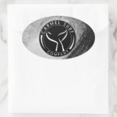 Zwart-wit Badge Logo Sticker (Tas)