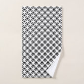 Zwart-wit badhanddoekenset bad handdoek (Handdoek)