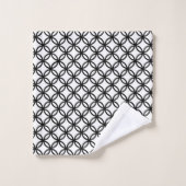 Zwart-wit badhanddoekenset bad handdoek (Wasdoekje)