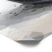 Zwart-wit badkamer kunst, grappig, modern, muur poster (Hoek)