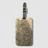 Zwart-wit Bagagelabel (Voorkant (verticaal))