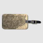 Zwart-wit Bagagelabel (Voorkant (horizontaal))