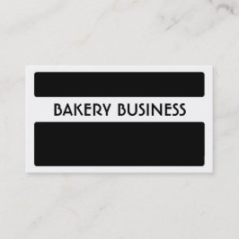 Zwart wit bakkerij visitekaartjes
