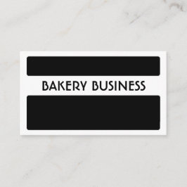 Zwart wit bakkerij visitekaartjes