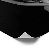 Zwart-wit Ballerina-Poster afdrukken Poster (Hoek)