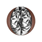 Zwart-wit Bamboe Plant Basketbal (Verticaal)