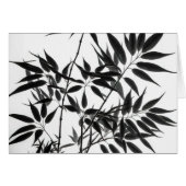 Zwart-wit Bamboe Plant Blank binnen (Voorkant Horizontaal)