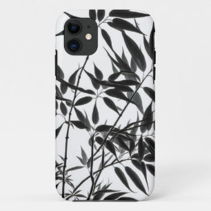 Zwart-wit Bamboe Plant Case-Mate iPhone Case