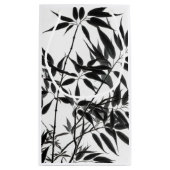 Zwart-wit Bamboe Plant Klein Cadeauzakje (Achterkant)