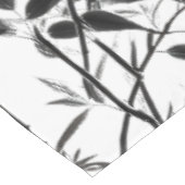 Zwart-wit Bamboe Plant Tafelkleed (Gekanteld)
