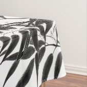 Zwart-wit Bamboe Plant Tafelkleed (Voorbeeld)