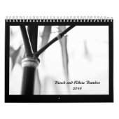 Zwart-wit Bamboe Zen 2015 Kalender (Hoes)