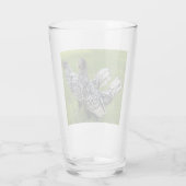 Zwart-wit Bantam Chicken Collectors Drank Glas (Achterkant)