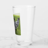 Zwart-wit Bantam Kippenverzamelaars Drank Glas (Links)