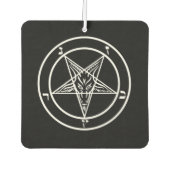 Zwart/Wit Baphomet Luchtverfrisser (Voorkant)