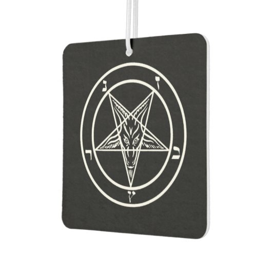 Zwart/Wit Baphomet Luchtverfrisser (Links)