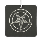 Zwart/Wit Baphomet Luchtverfrisser (Achterkant)