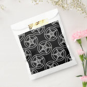 zwart wit baphomet pentagram halloween bedankzakje (Gezegeld)
