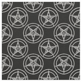 zwart wit baphomet pentagram halloween stof