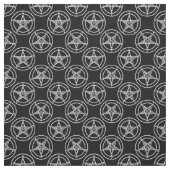 zwart wit baphomet pentagram halloween stof (Swatch)