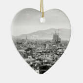 Zwart-wit Barcelona Keramisch Ornament (Rechts)