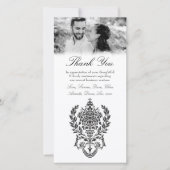 Zwart Wit Barok Bedankt Zakelijke Overeenkomst (Voorkant)