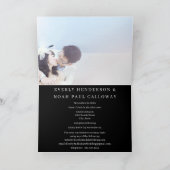 Zwart-wit Barok Victoriaans Damask Wedding (Binnen)