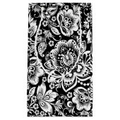 Zwart-wit barokDamaspatroon Klein Cadeauzakje (Voorkant)