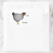 Zwart/wit BarredRock hen sticker -geschenken of an (Tas)