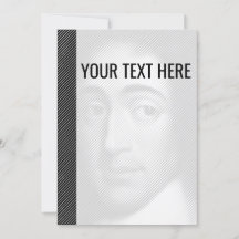 Zwart Wit Baruch Spinoza Portret Aankondiging