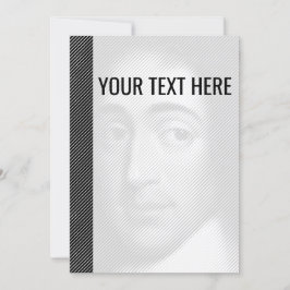 Zwart Wit Baruch Spinoza Portret Aankondiging
