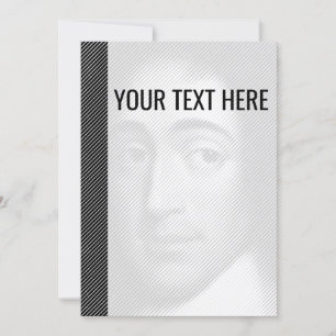 Zwart Wit Baruch Spinoza Portret Aankondiging
