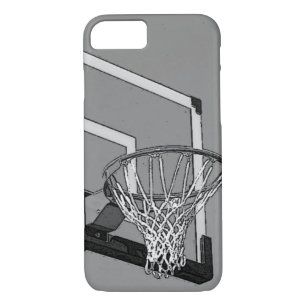 Zwart Wit Basketbal Hoop iPhone 7 Hoesje