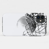 Zwart & Wit Basketbal iPhone 5 Hoesje (Achterkant (horizontaal))