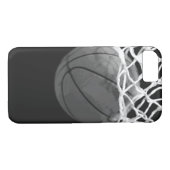 Zwart & Wit Basketbal iPhone 7 Hoesje (Achterkant (Horizontaal))
