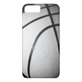 Zwart & Wit Basketbal iPhone 7 Hoesje (Achterkant)