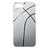 Zwart & Wit Basketbal iPhone 7 Hoesje (Achterkant)