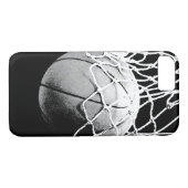 Zwart & Wit Basketbal iPhone 7 Hoesje (Achterkant (Horizontaal))