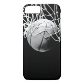 Zwart & Wit Basketbal iPhone 7 Hoesje (Achterkant)