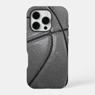 Zwart & Wit Basketbal iPhone 16 Pro Hoesje