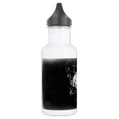 Zwart & Wit Basketbal Kunst Waterfles (Links)