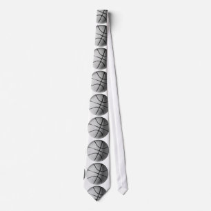 Zwart & Wit Basketbal Neckwear Stropdas