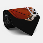 Zwart-wit basketbal Stropdas (Opgerold)