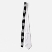 Zwart & Wit Basketbal Stropdas Neckwear (Achterkant)