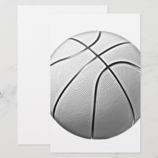 Zwart-wit Basketball (Voorkant / Achterkant)
