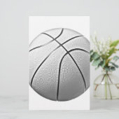 Zwart-wit Basketball (Staand voorkant)