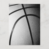 Zwart-wit Basketball Briefkaart (Voorkant)