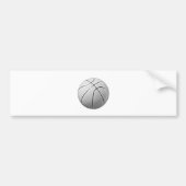 Zwart-wit Basketball Bumpersticker (Voorkant)